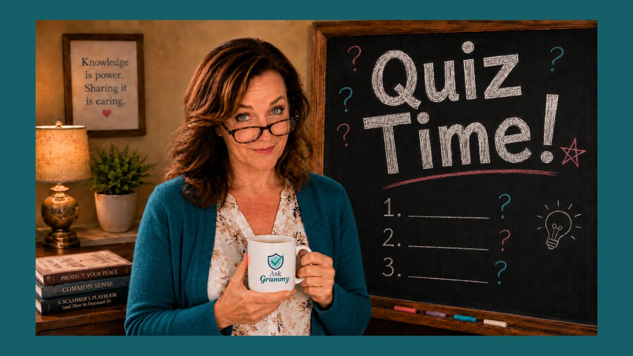 Grammy’s Scamcabulary 101 Quiz