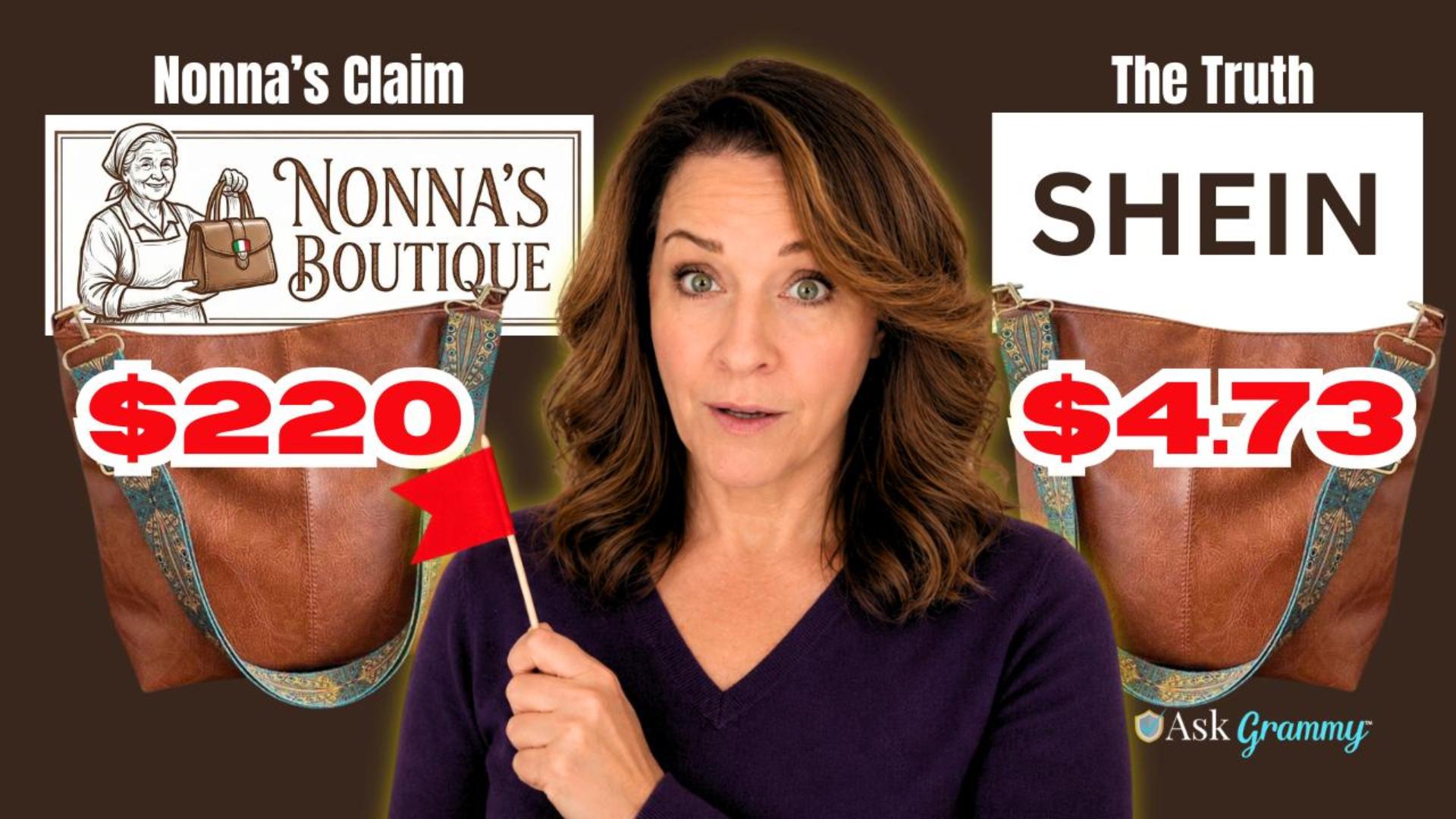 Nonna’s Boutique “Handmade Leather” Bags Are Actually $4.73 Plastic From SHEIN