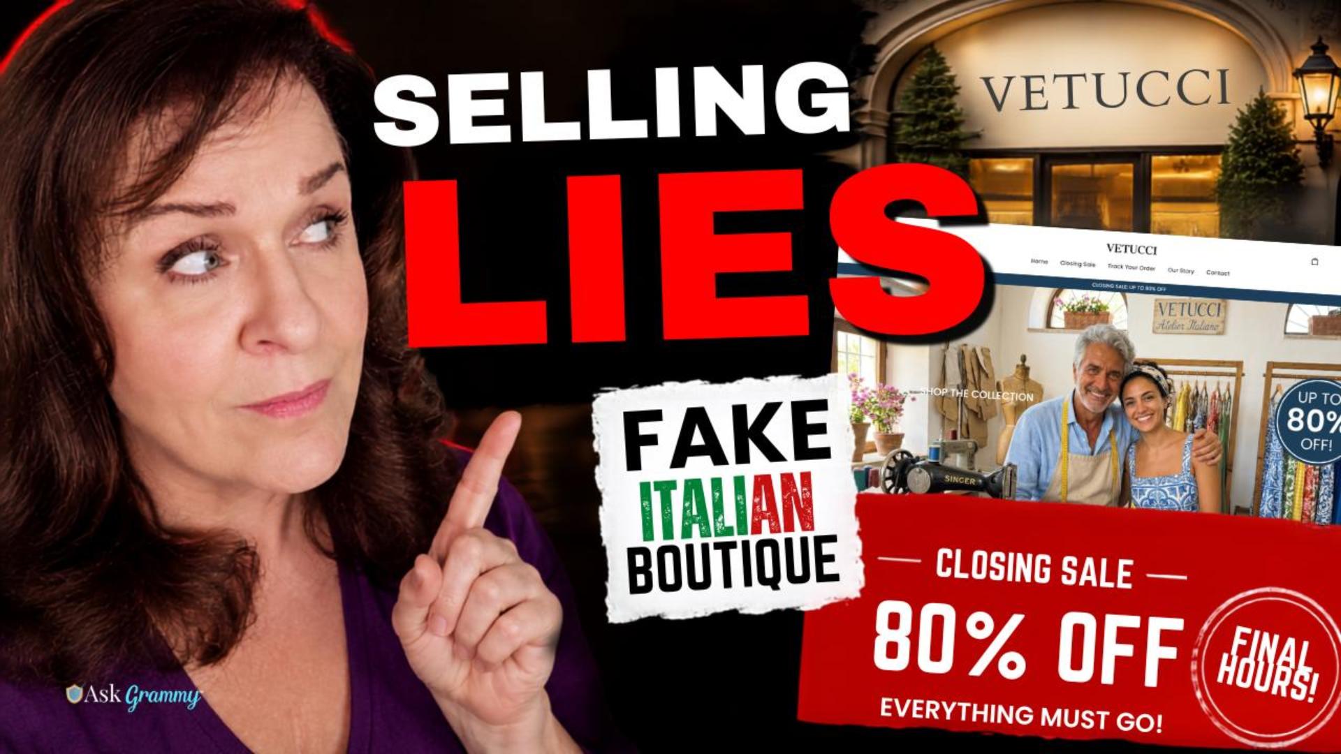 Vetucci Scam Exposed: The Fake Italian Boutique Selling You Lies