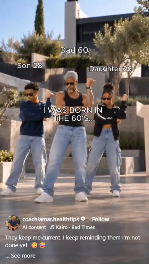 Man dancing with teens