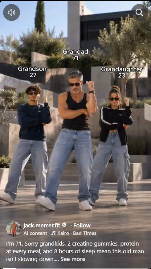 Man dancing with teens