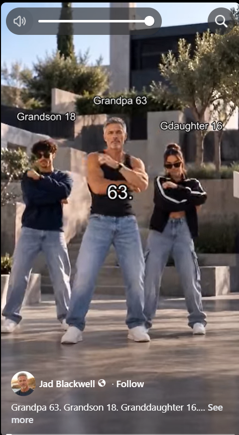 Man dancing with teens